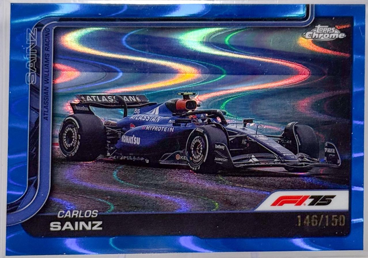 Carlos Sainz [Blue RayWave Refractor] #90