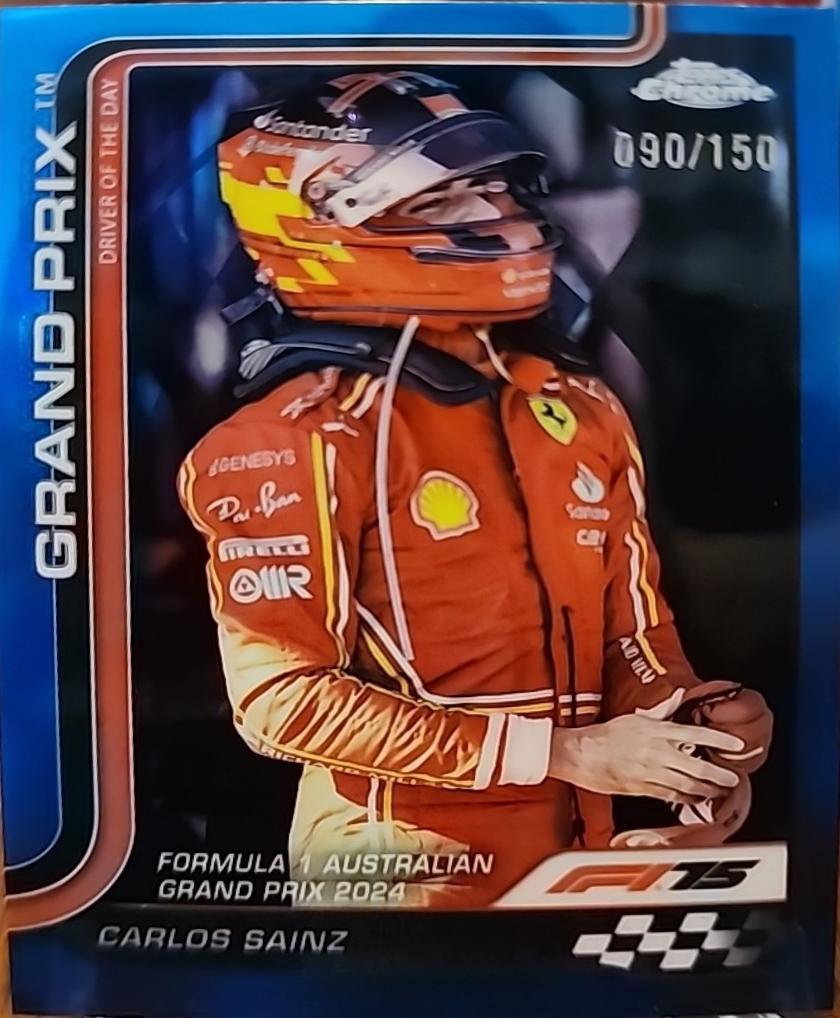 Carlos Sainz [Blue Refractor] #124