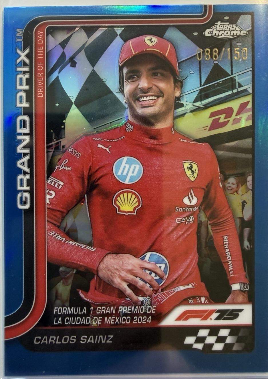 Carlos Sainz [Blue Refractor] #141