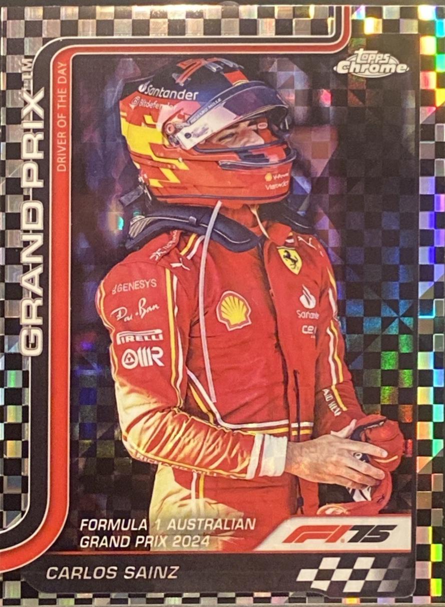 Carlos Sainz [Checker Flag Refractor] #124