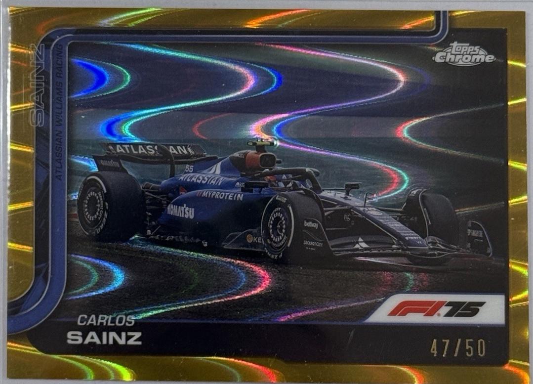 Carlos Sainz [Gold RayWave Refractor] #90