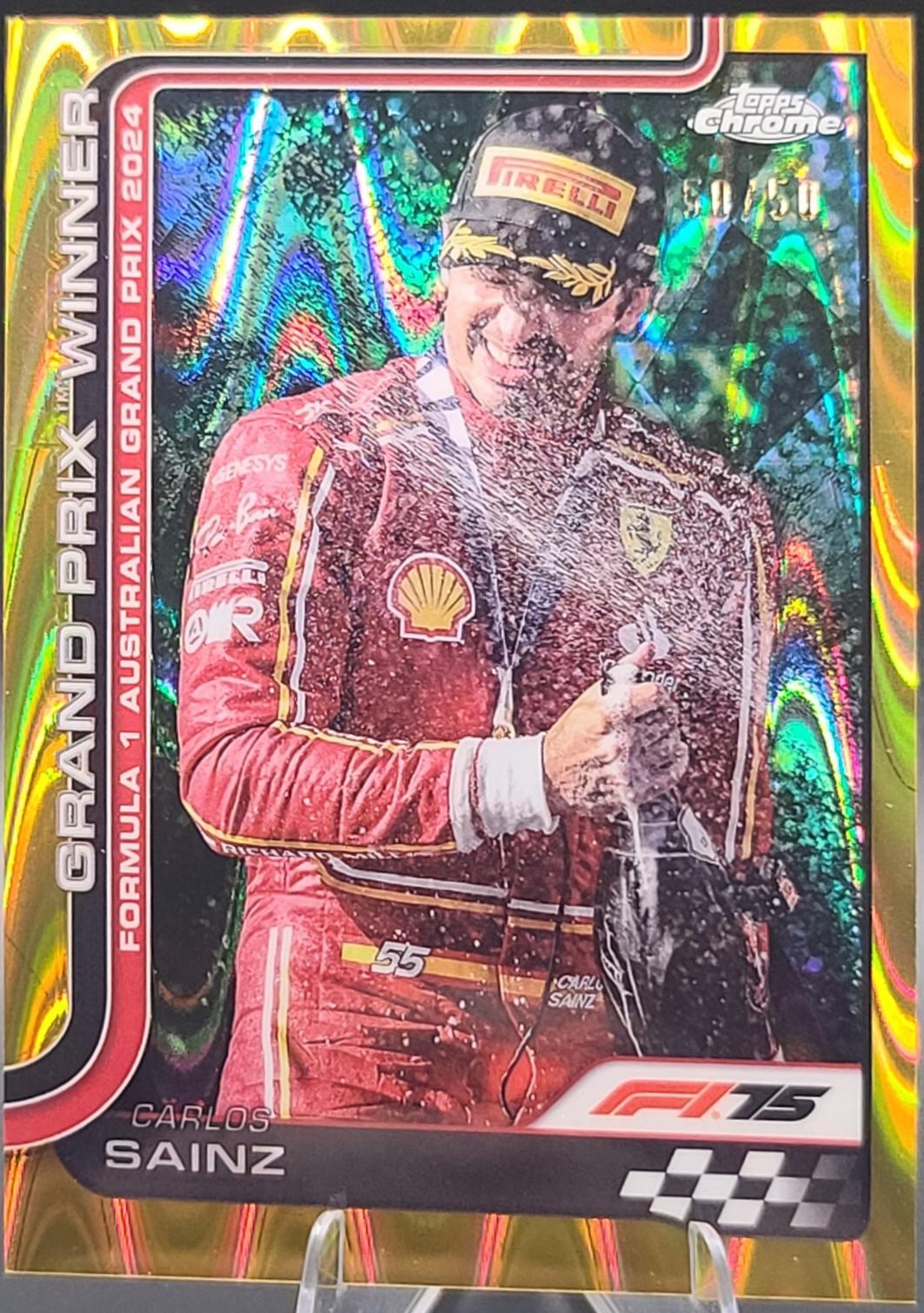Carlos Sainz [Gold RayWave Refractor] #95