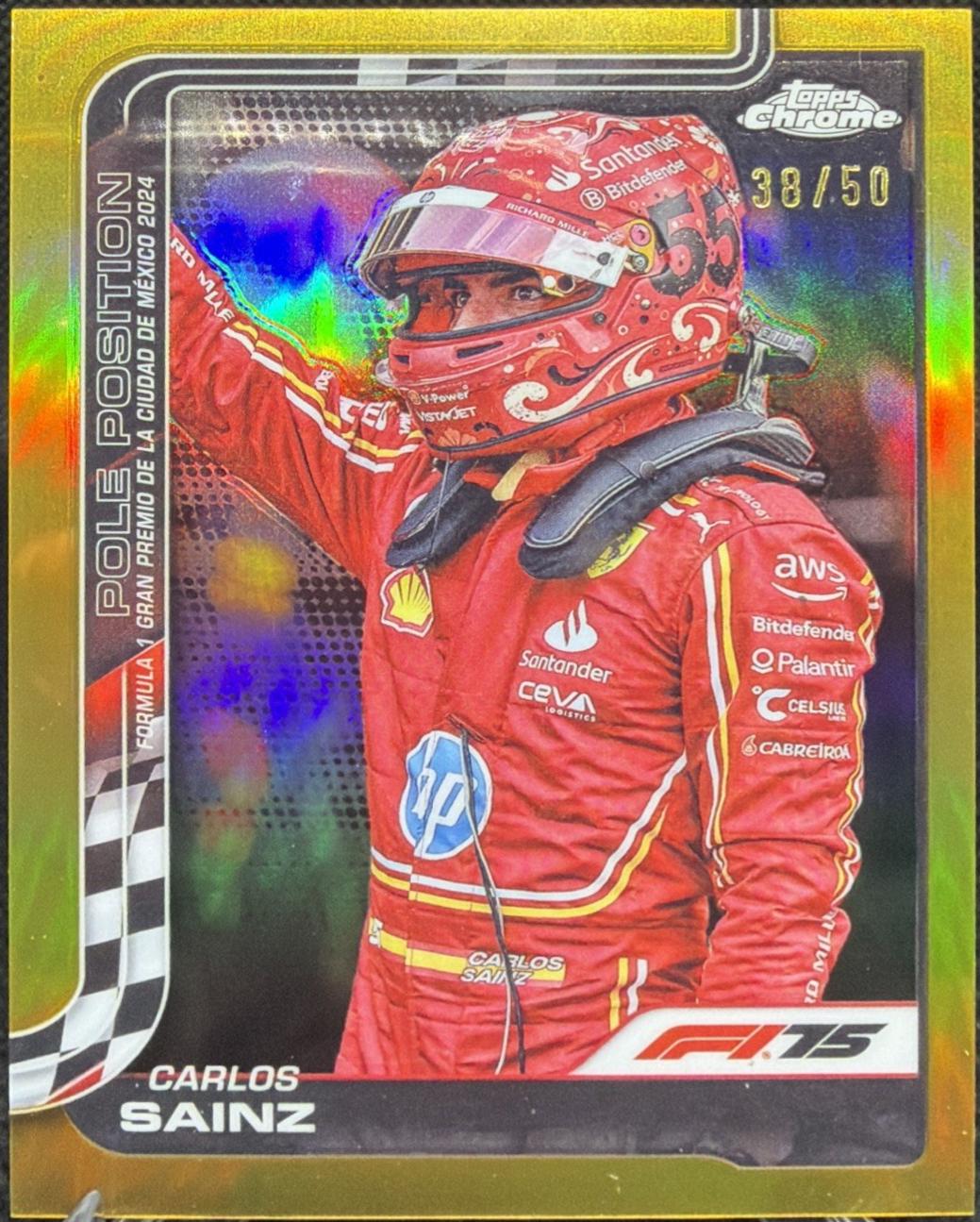 Carlos Sainz [Gold Refractor] #121