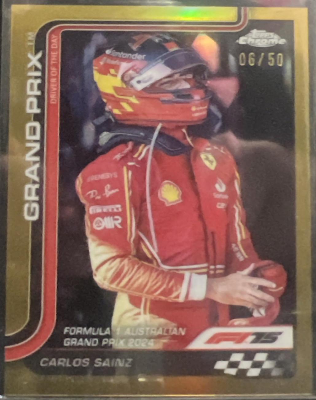 Carlos Sainz [Gold Refractor] #124