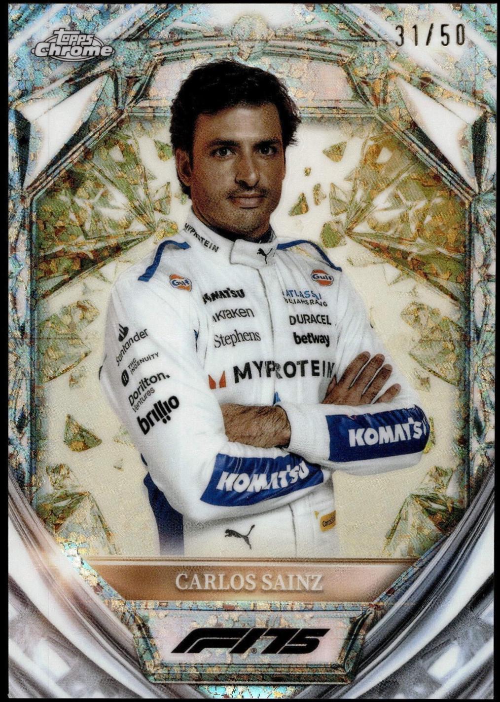 Carlos Sainz [Gold Refractor] #18