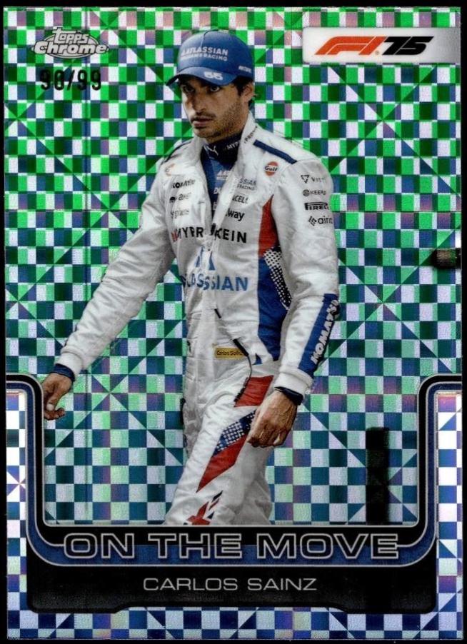 Carlos Sainz [Green Checker Flag Refractor] #189