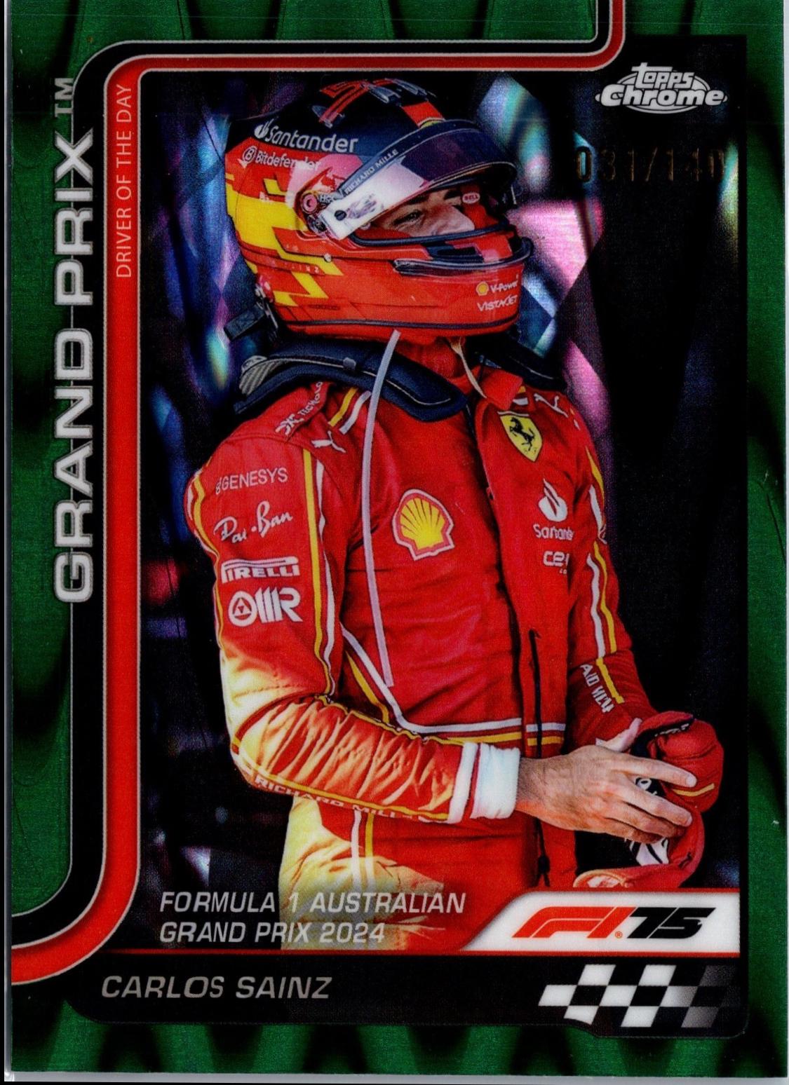 Carlos Sainz [Green Refractor] #124