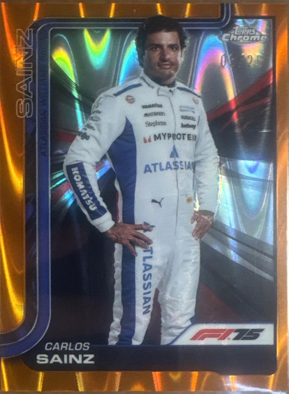 Carlos Sainz [Orange RayWave Refractor] #18