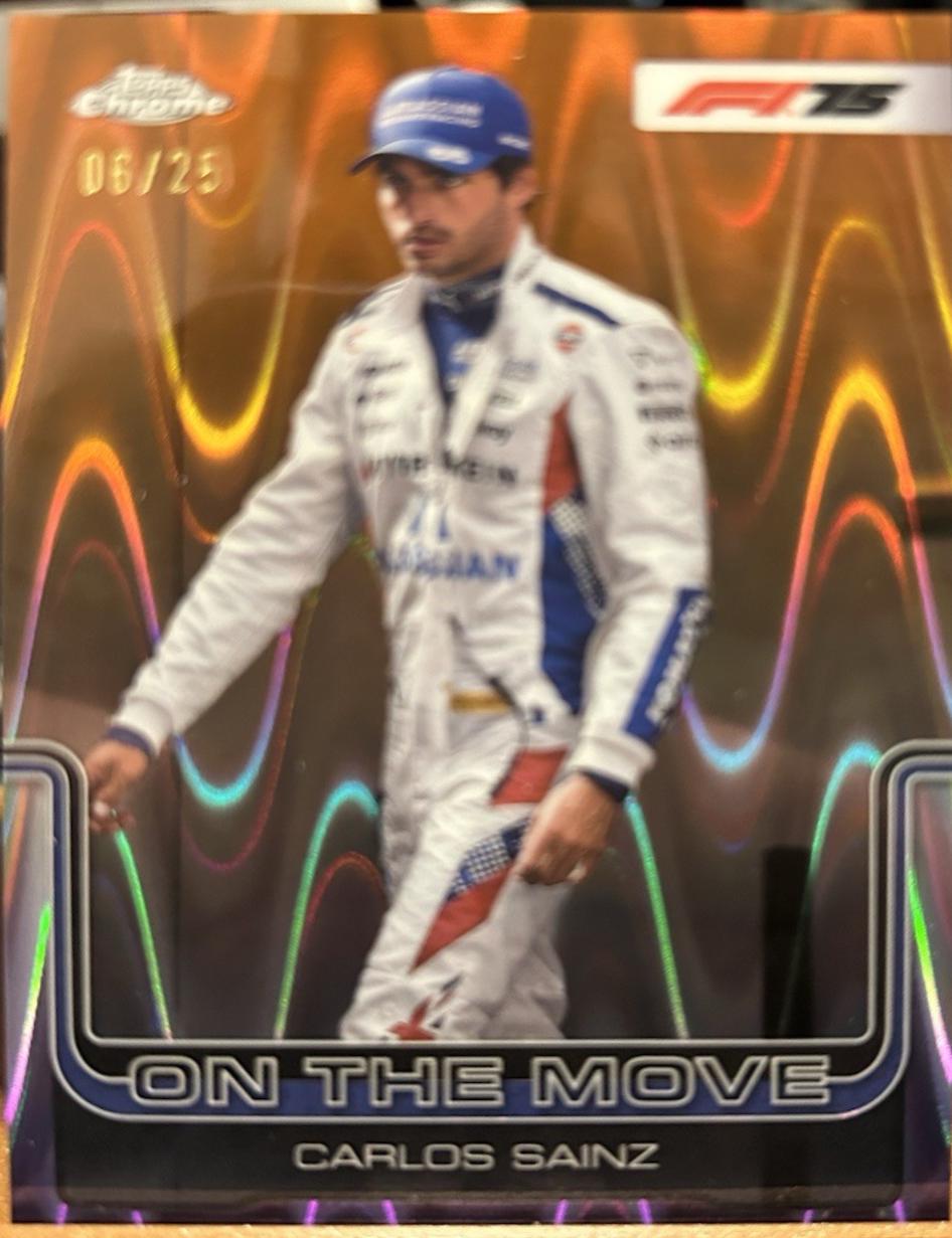 Carlos Sainz [Orange RayWave Refractor] #189
