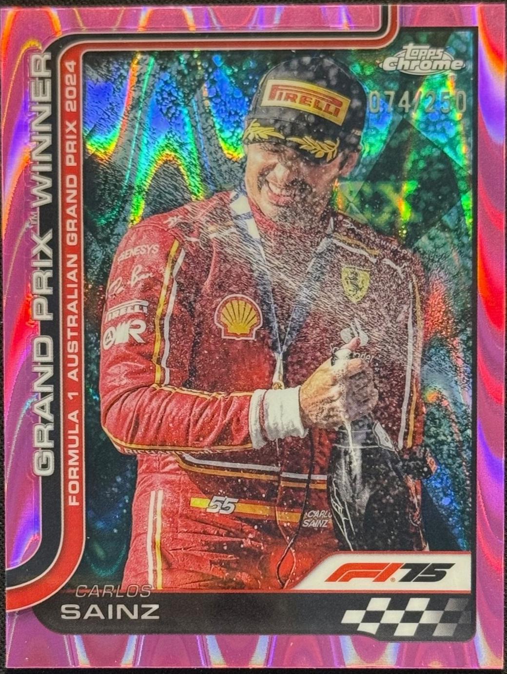 Carlos Sainz [Pink Refractor] #95