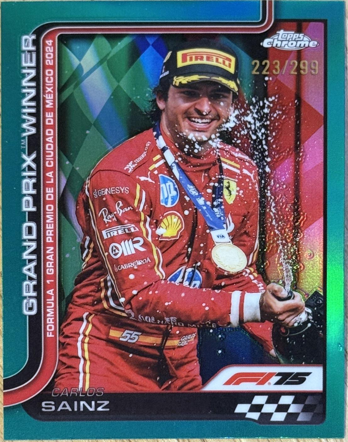 Carlos Sainz [Teal Refractor] #112