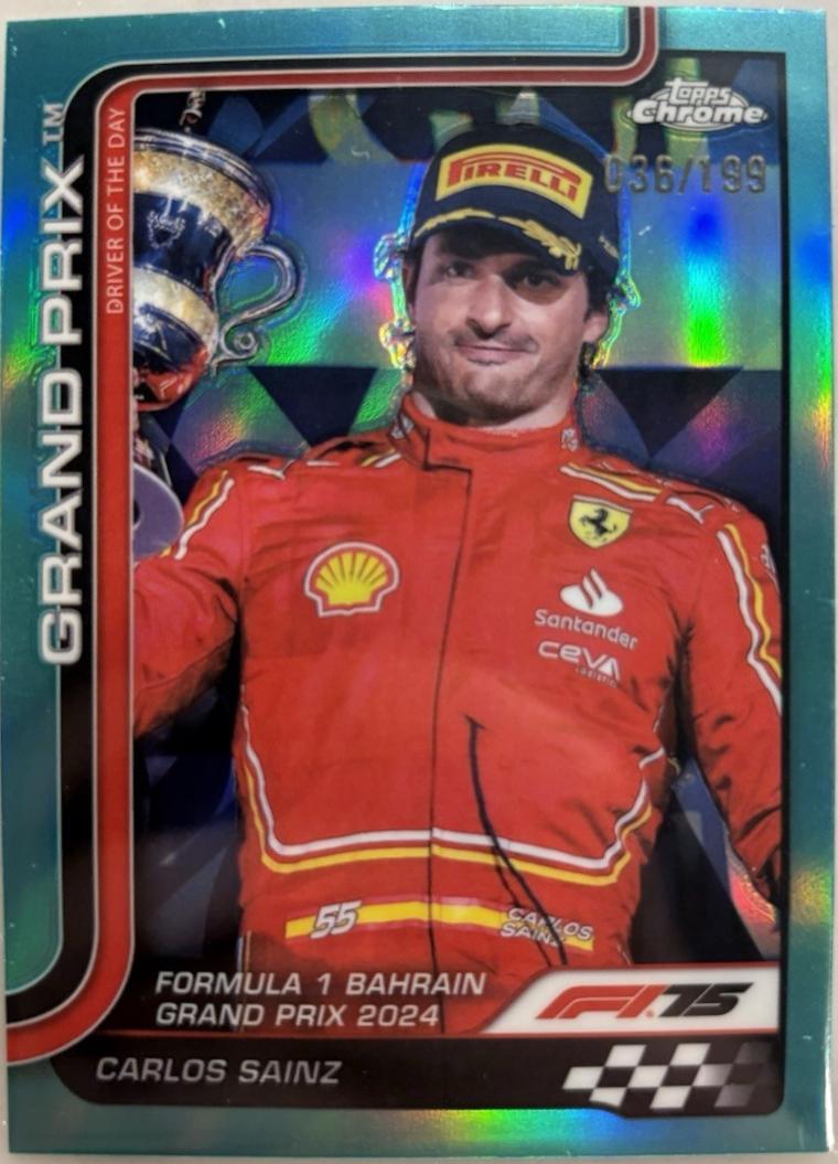 Carlos Sainz [Teal Refractor] #122