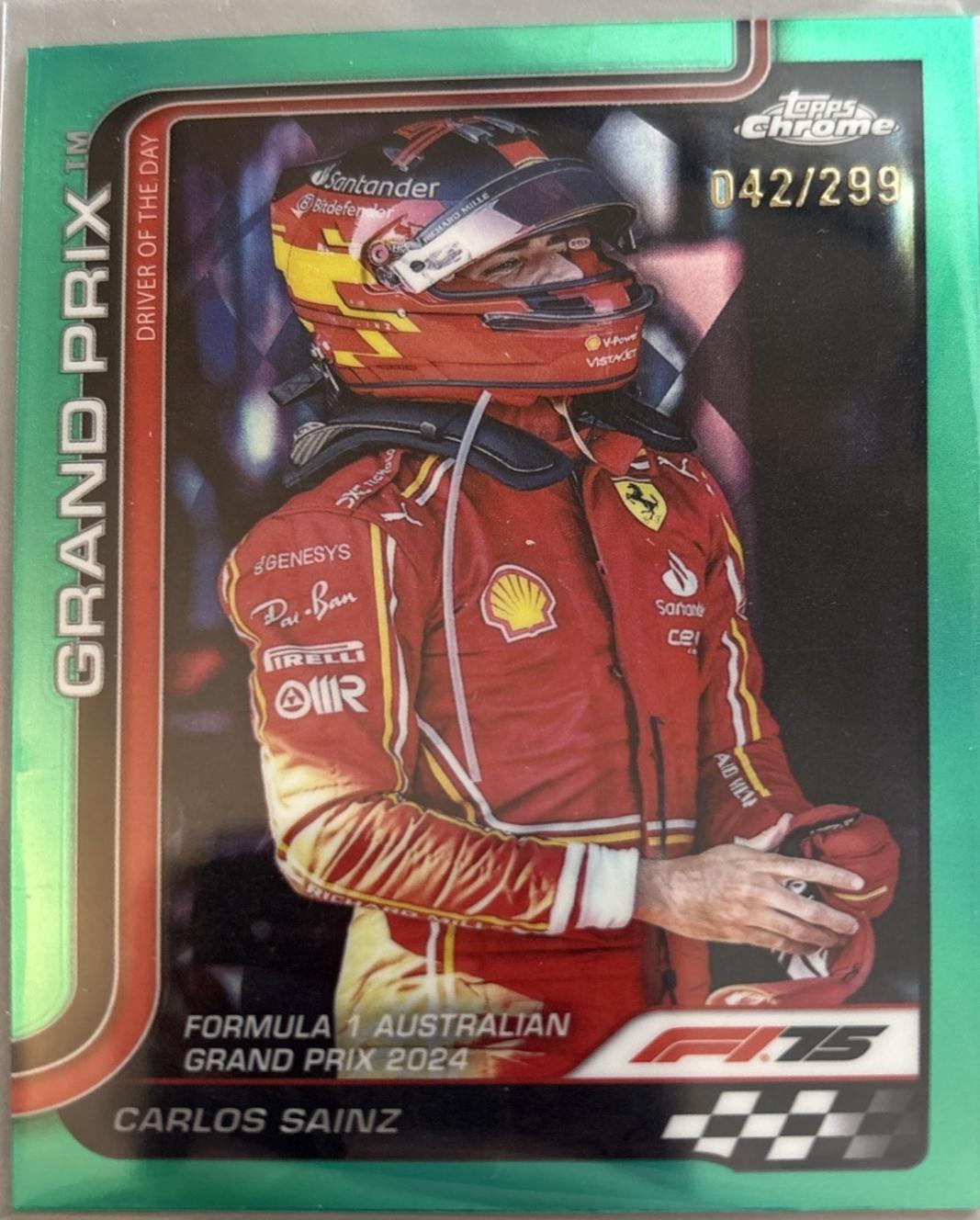 Carlos Sainz [Teal Refractor] #124