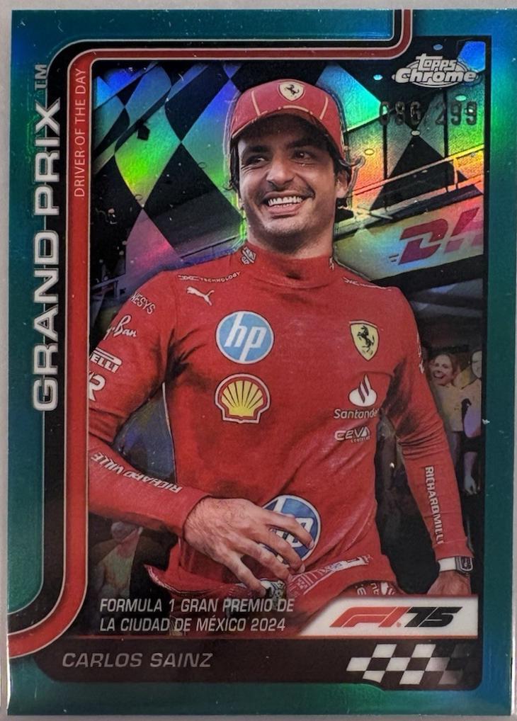Carlos Sainz [Teal Refractor] #141