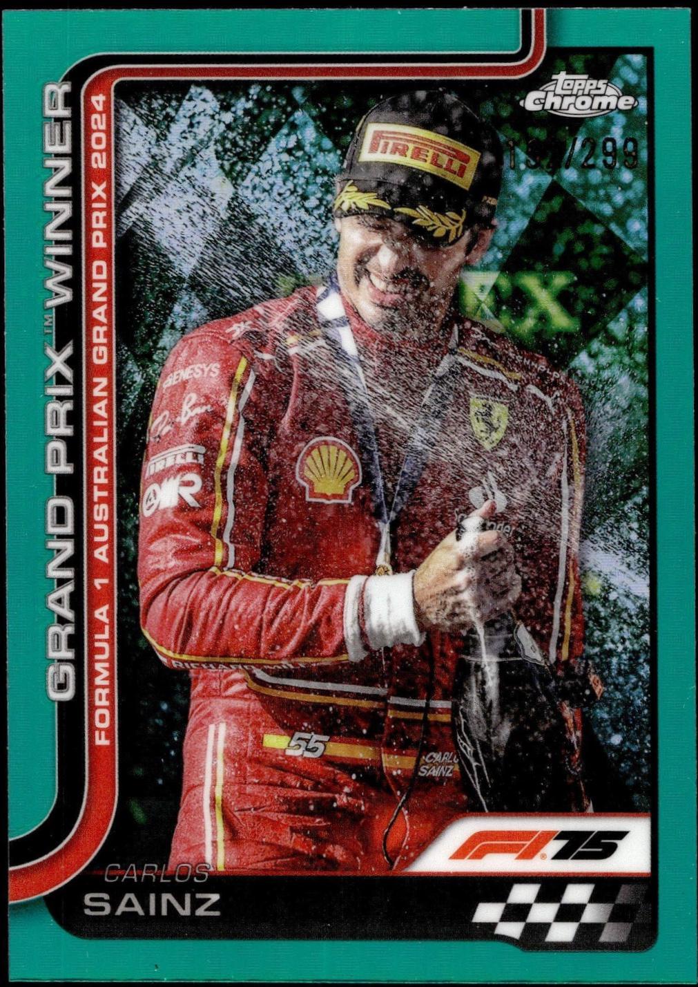 Carlos Sainz [Teal Refractor] #95