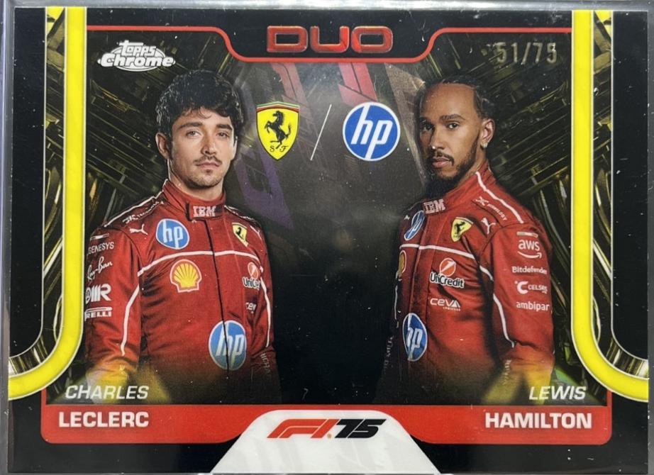 Charles Leclerc / Lewis Hamilton [75th Anniversary Refractor] #165