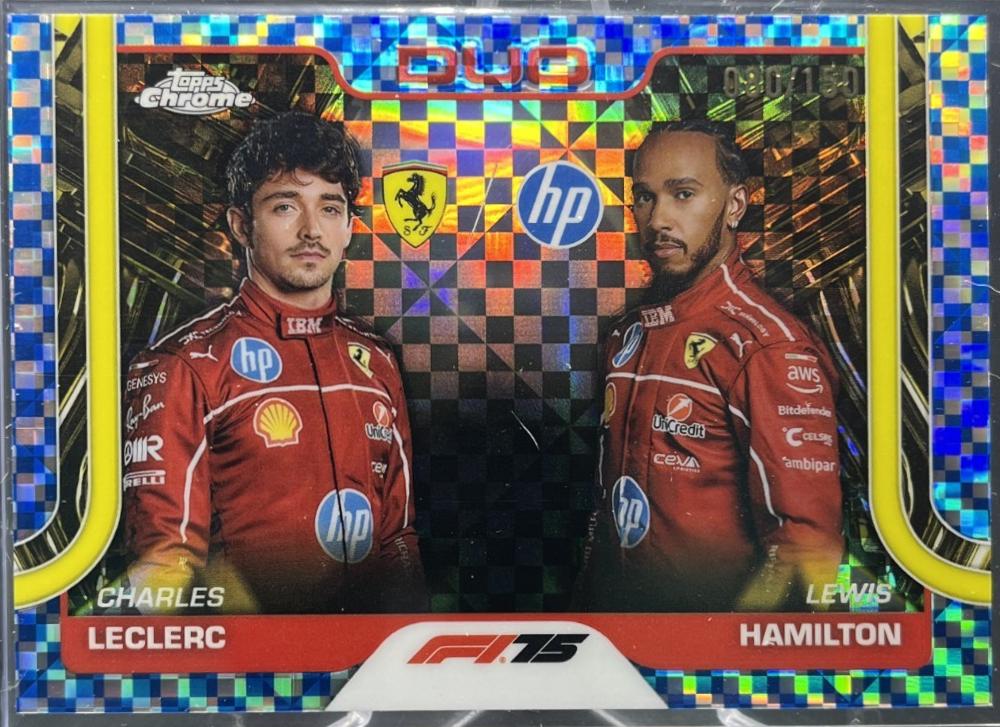 Charles Leclerc / Lewis Hamilton [Blue Refractor] #165