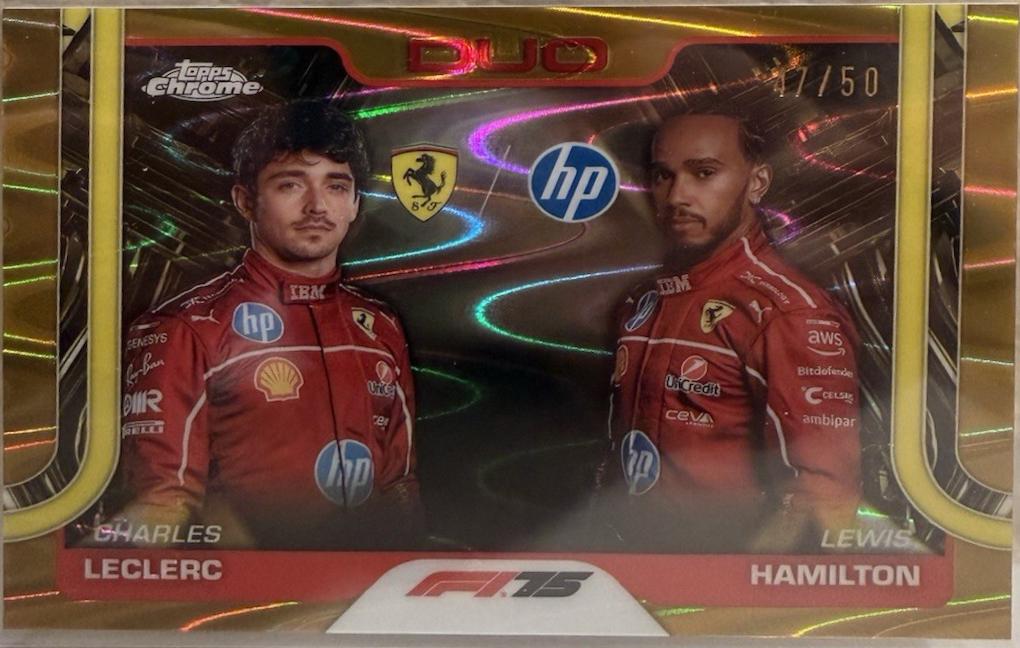 Charles Leclerc / Lewis Hamilton [Gold RayWave Refractor] #165