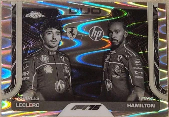 Charles Leclerc / Lewis Hamilton [Orange RayWave Refractor] #165