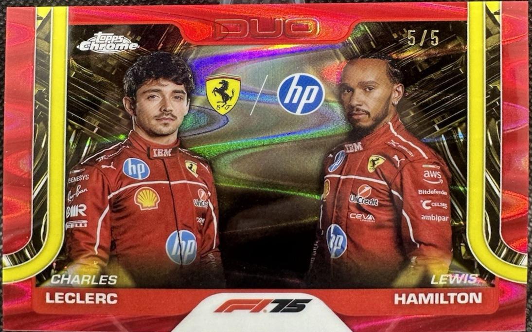 Charles Leclerc / Lewis Hamilton [Red RayWave Refractor] #165