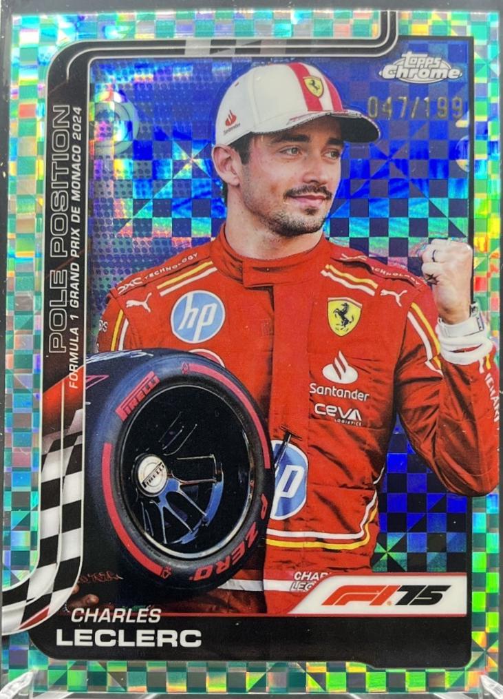 Charles Leclerc [Aqua Checker Flag Refractor] #118
