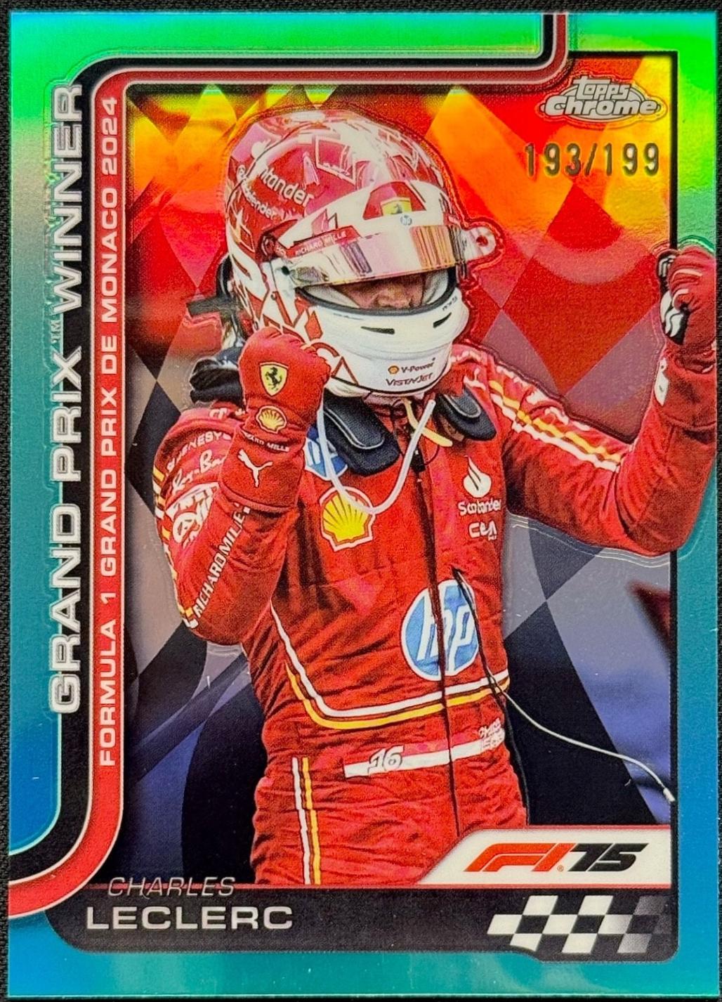 Charles Leclerc [Aqua Raywave Refractor] #100