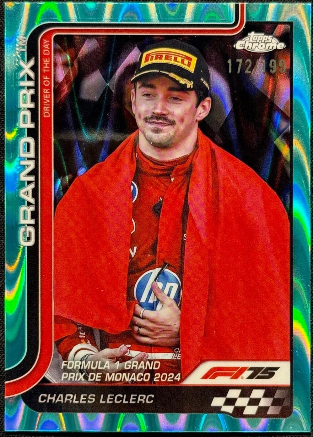Charles Leclerc [Aqua Raywave Refractor] #129