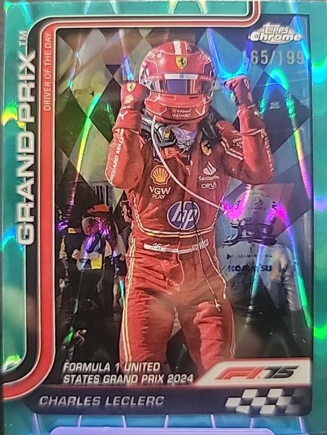 Charles Leclerc [Aqua Raywave Refractor] #140