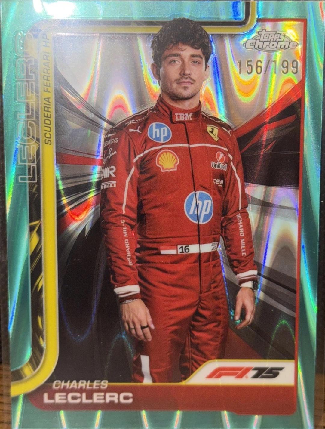 Charles Leclerc [Aqua Raywave Refractor] #3