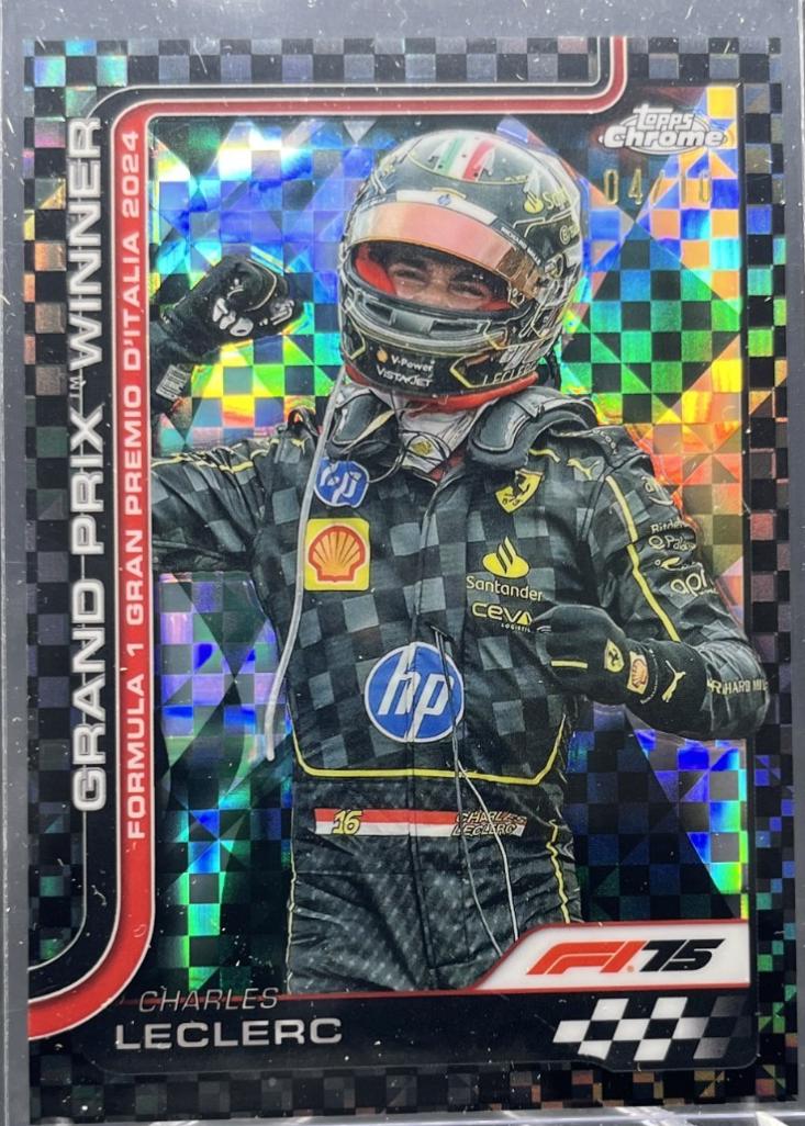 Charles Leclerc [Black Checker Flag Refractor] #108