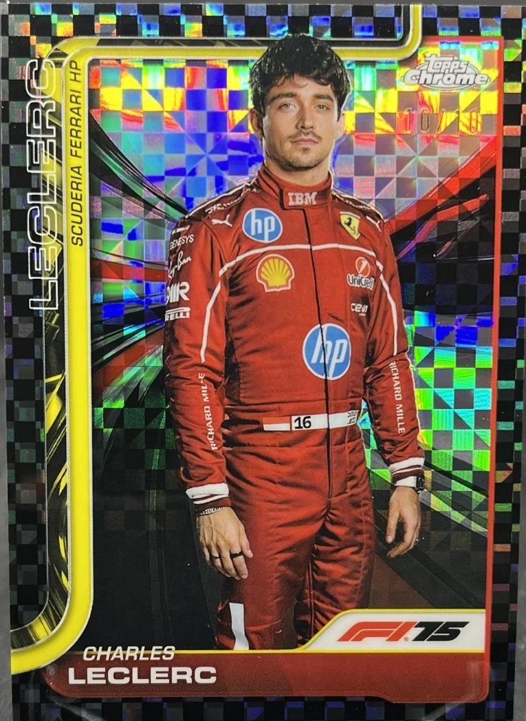 Charles Leclerc [Black Checker Flag Refractor] #3