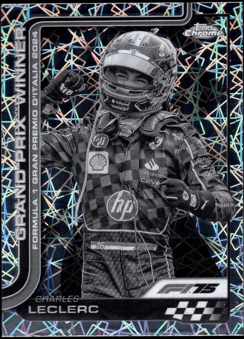 Charles Leclerc [Black White Lazer Refractor] #108