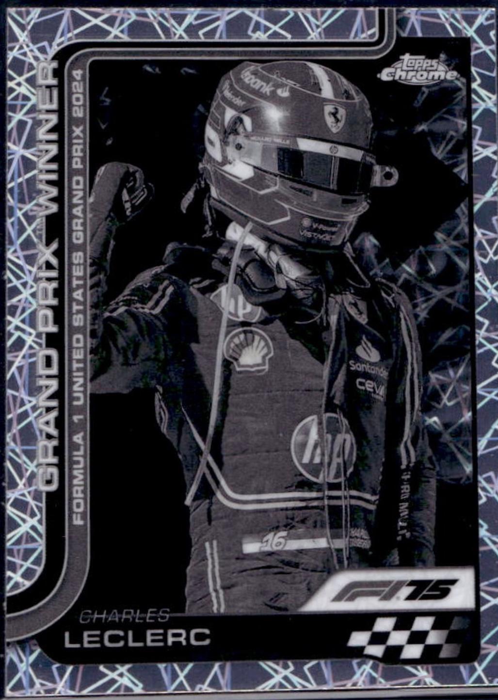 Charles Leclerc [Black White Lazer Refractor] #111