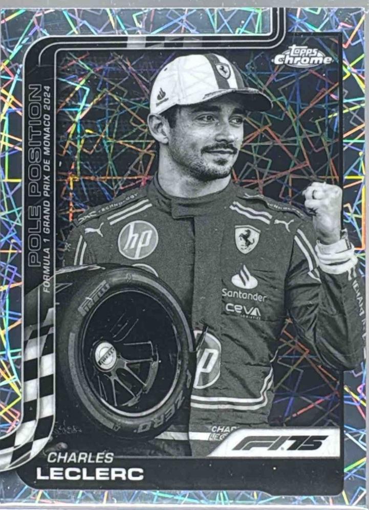 Charles Leclerc [Black White Lazer Refractor] #118