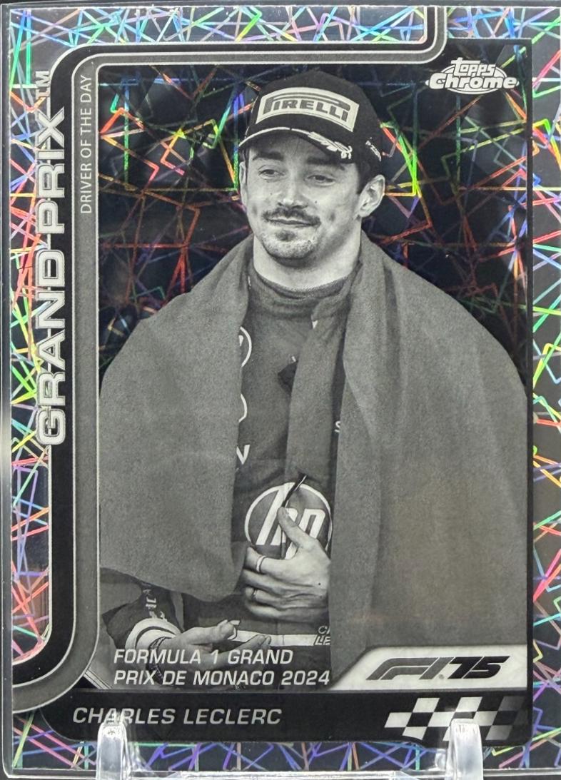 Charles Leclerc [Black White Lazer Refractor] #129