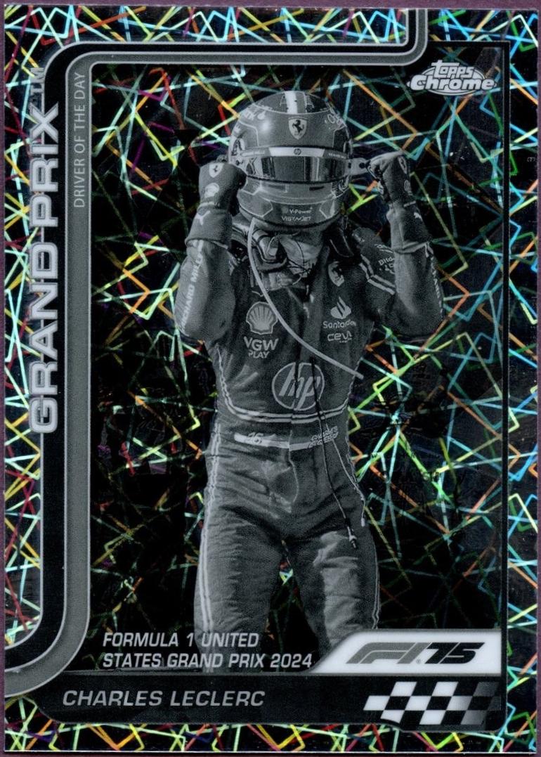 Charles Leclerc [Black White Lazer Refractor] #140