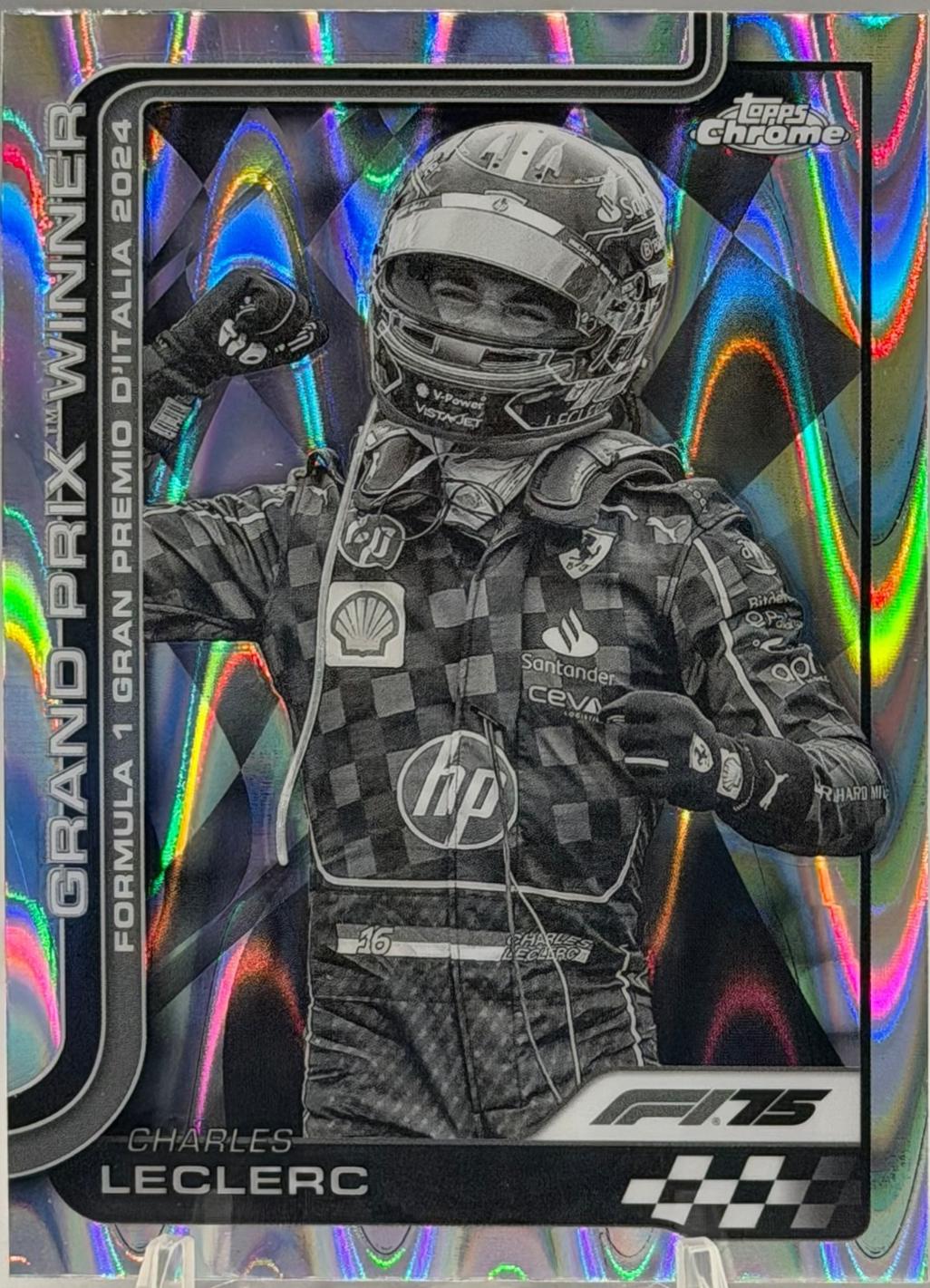 Charles Leclerc [Black White RayWave Refractor] #108