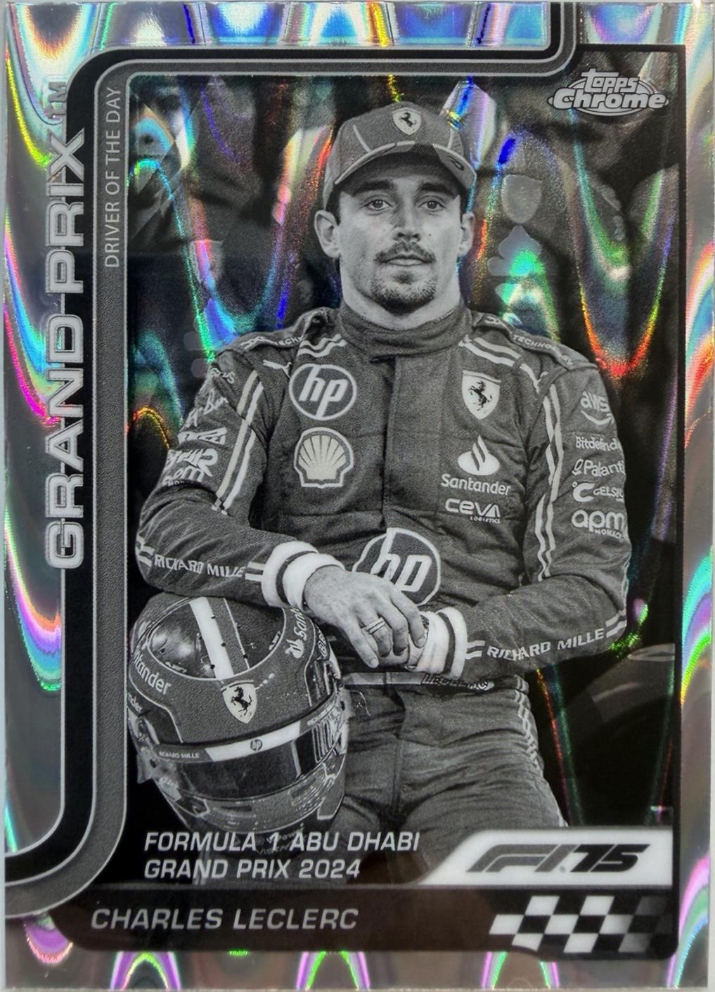 Charles Leclerc [Black White RayWave Refractor] #145