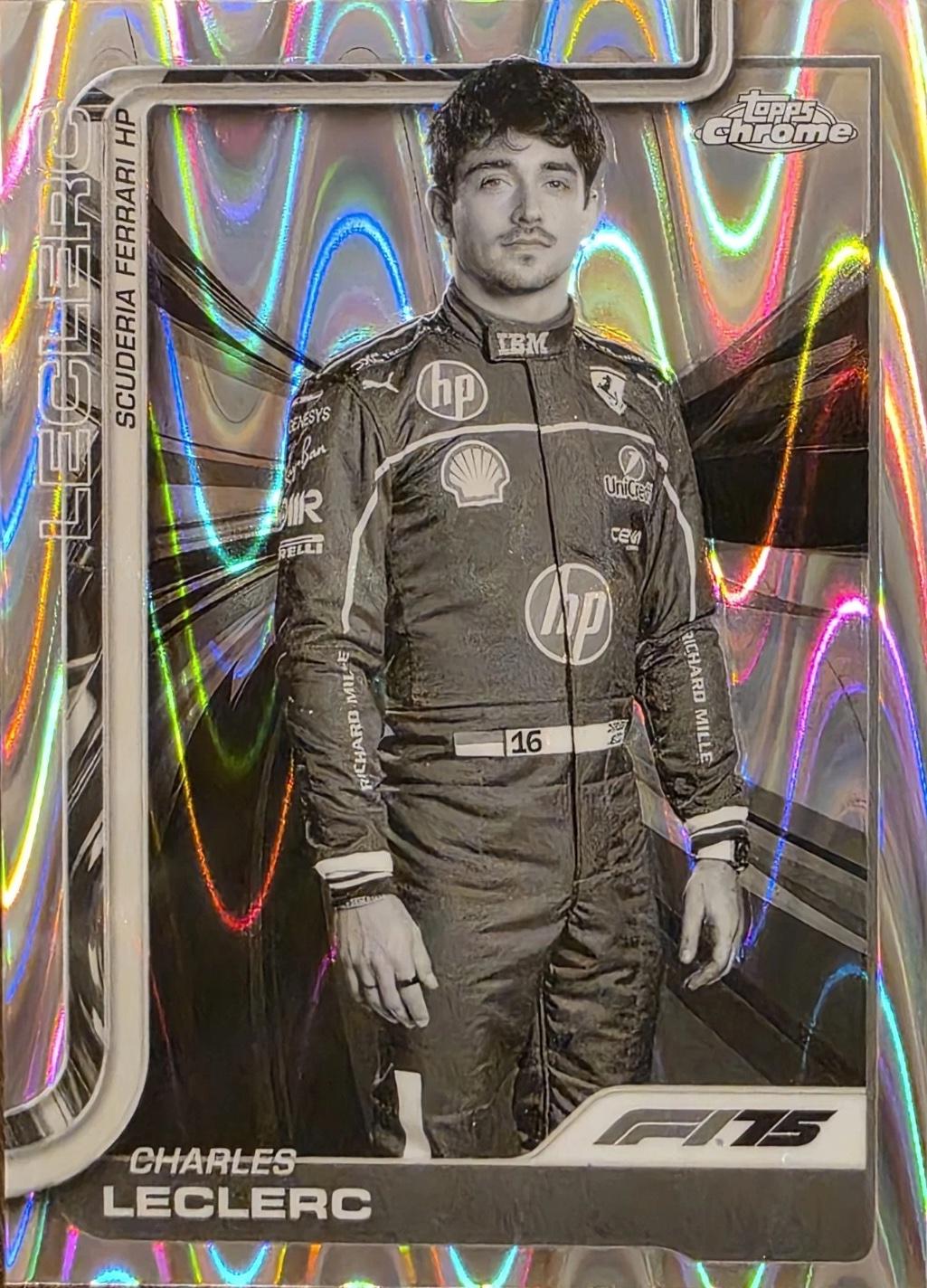Charles Leclerc [Black White RayWave Refractor] #3