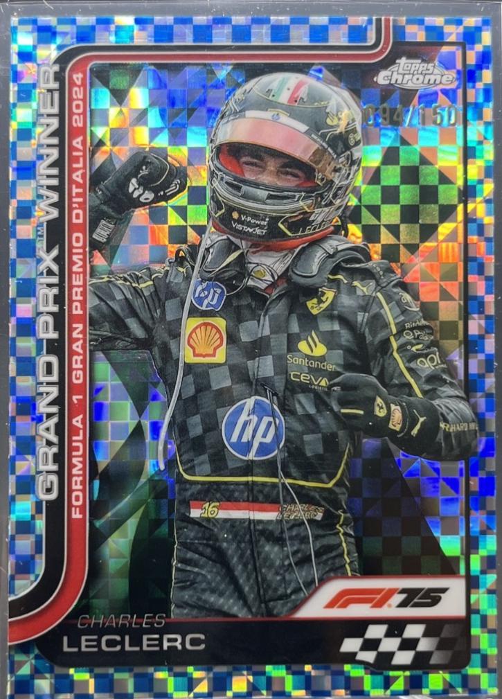 Charles Leclerc [Blue Checker Flag Refractor] #108