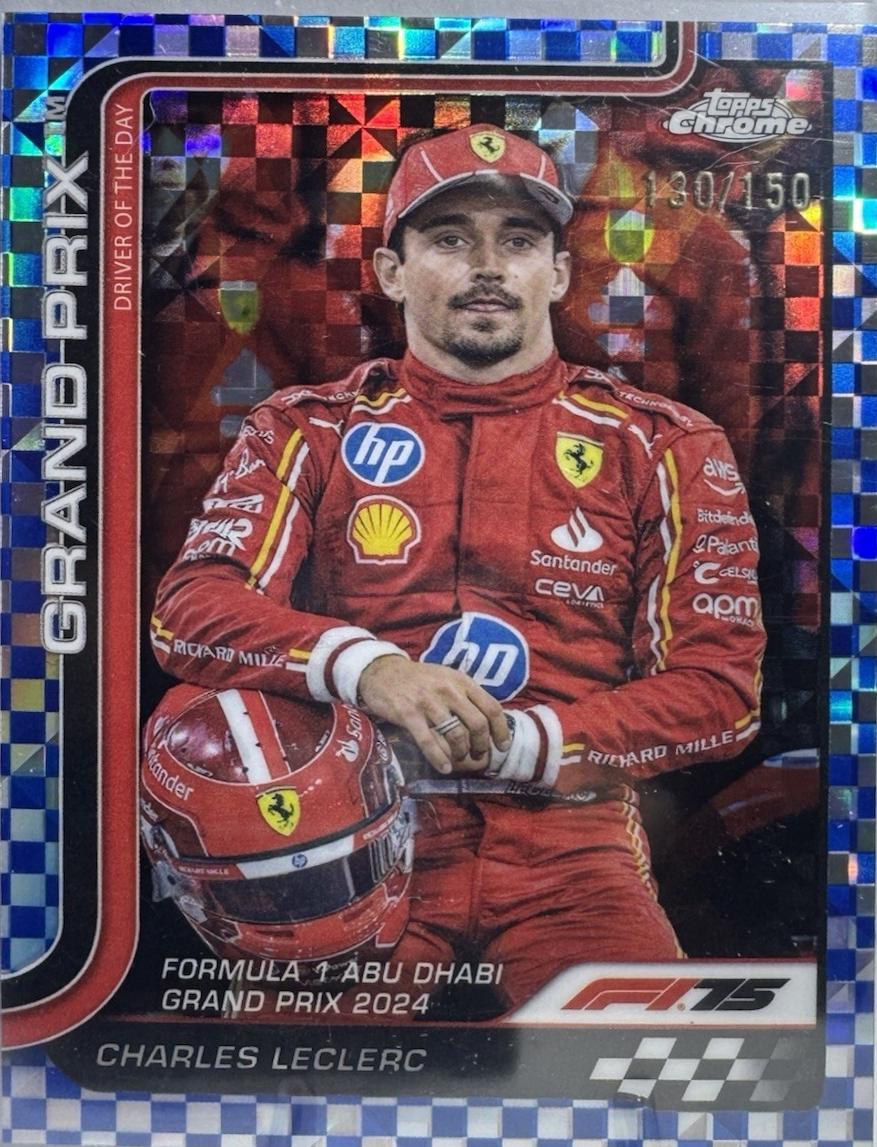 Charles Leclerc [Blue Checker Flag Refractor] #145