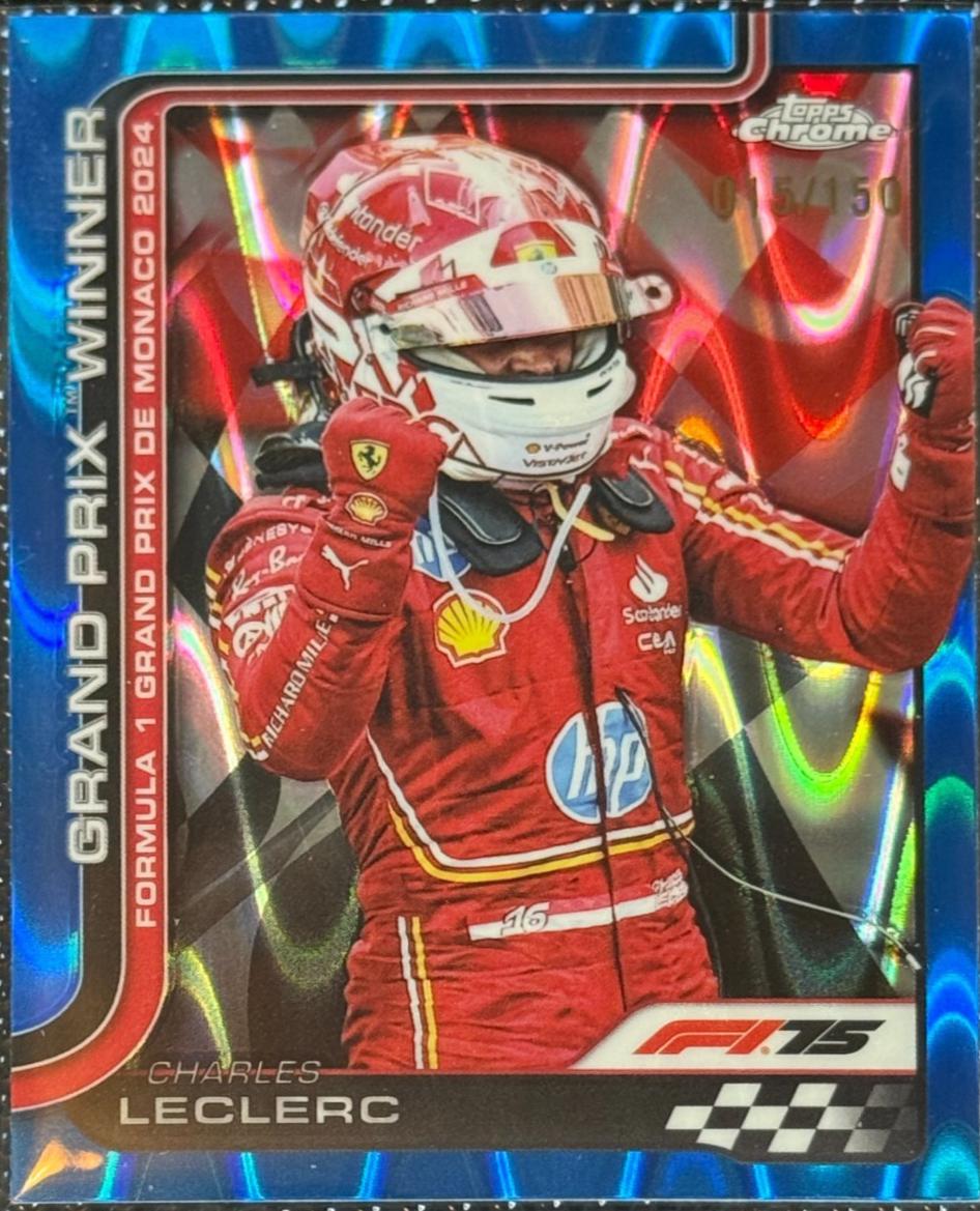 Charles Leclerc [Blue RayWave Refractor] #100