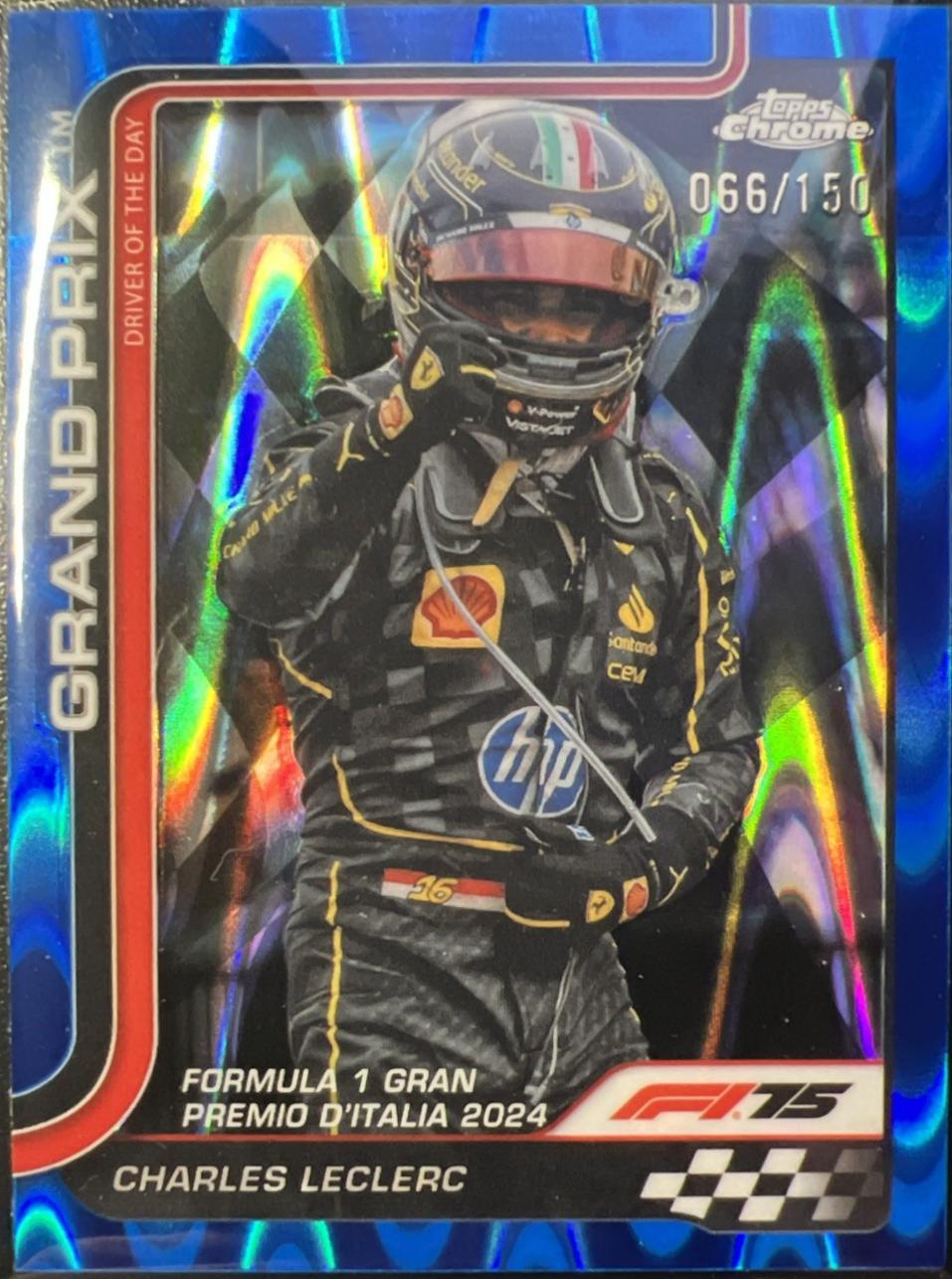 Charles Leclerc [Blue RayWave Refractor] #137