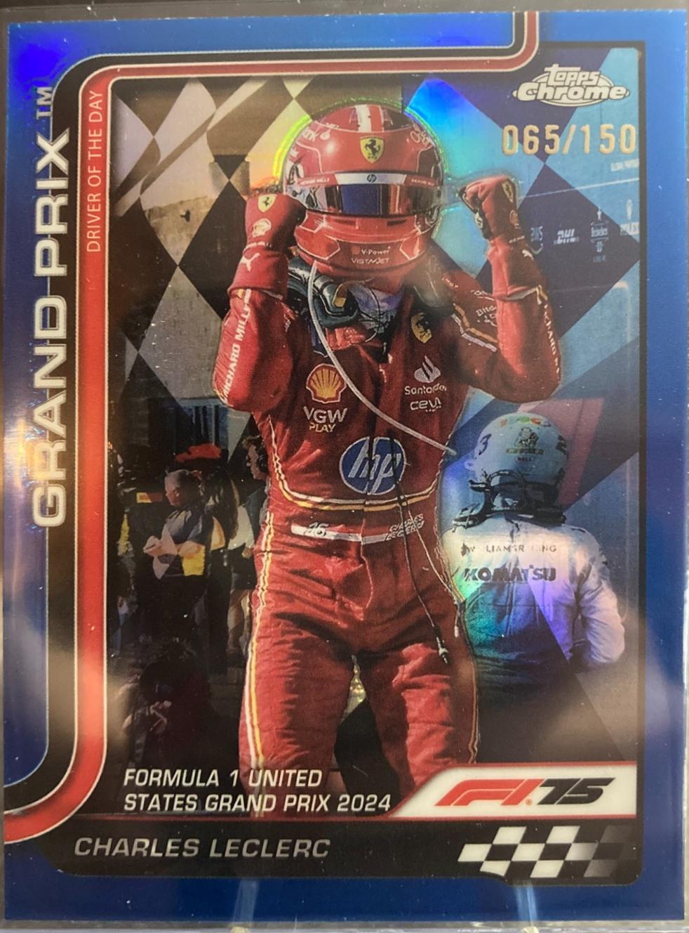 Charles Leclerc [Blue Refractor] #140