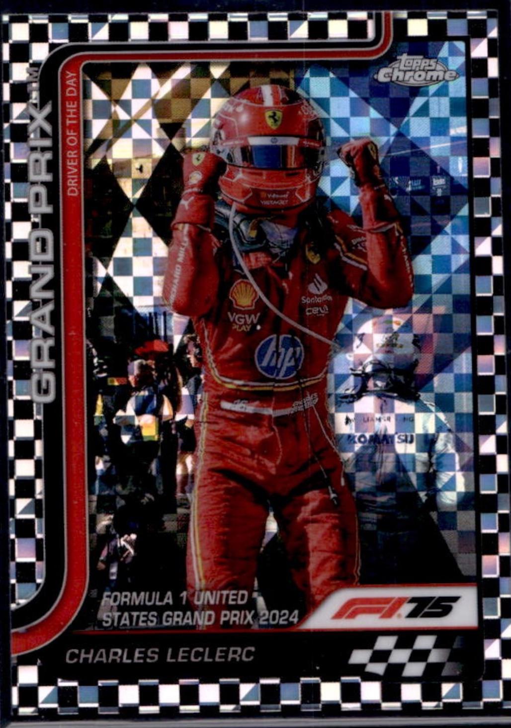 Charles Leclerc [Checker Flag Refractor] #140