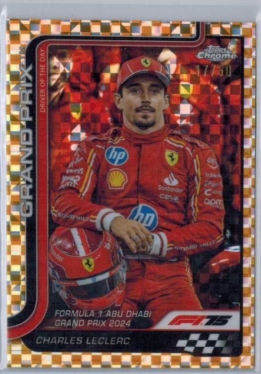 Charles Leclerc [Gold Checker Flag Refractor] #145