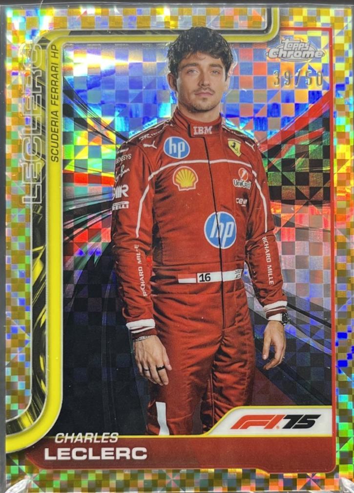 Charles Leclerc [Gold Checker Flag Refractor] #3