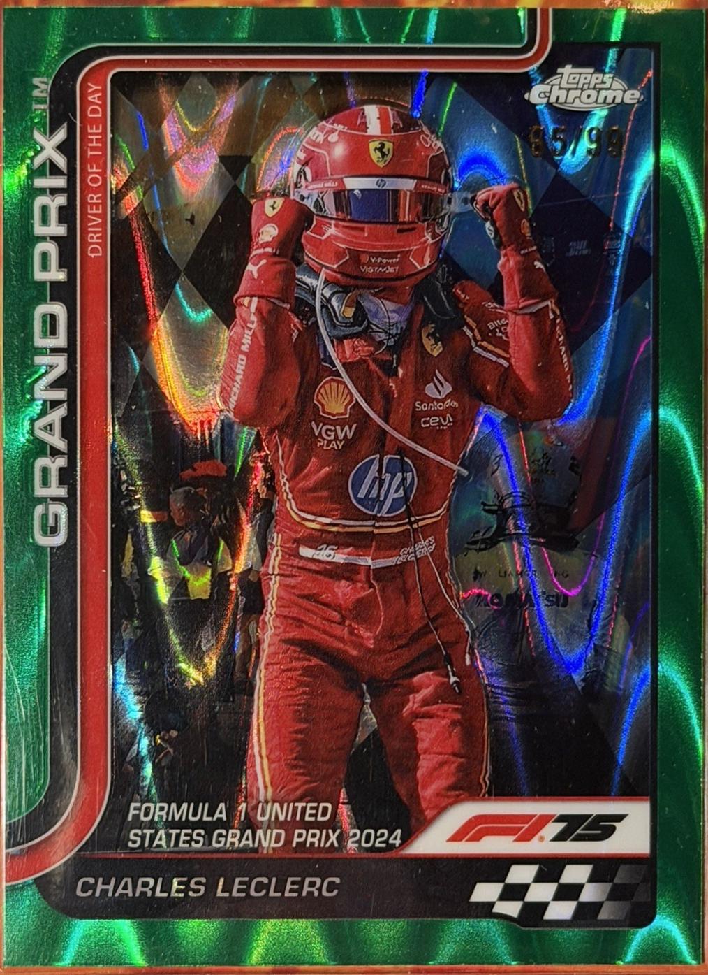 Charles Leclerc [Green Refractor] #140