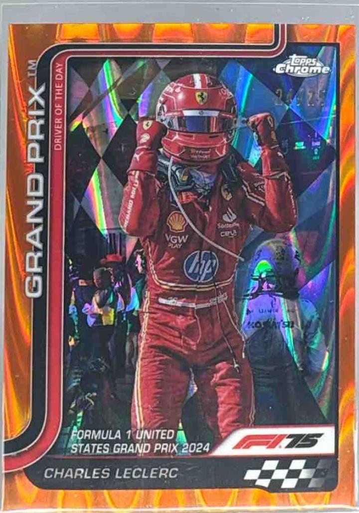 Charles Leclerc [Orange RayWave Refractor] #140
