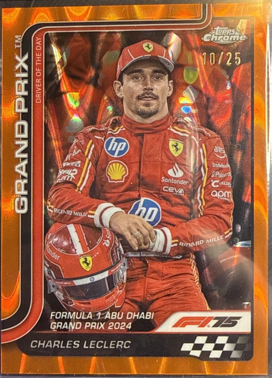 Charles Leclerc [Orange RayWave Refractor] #145